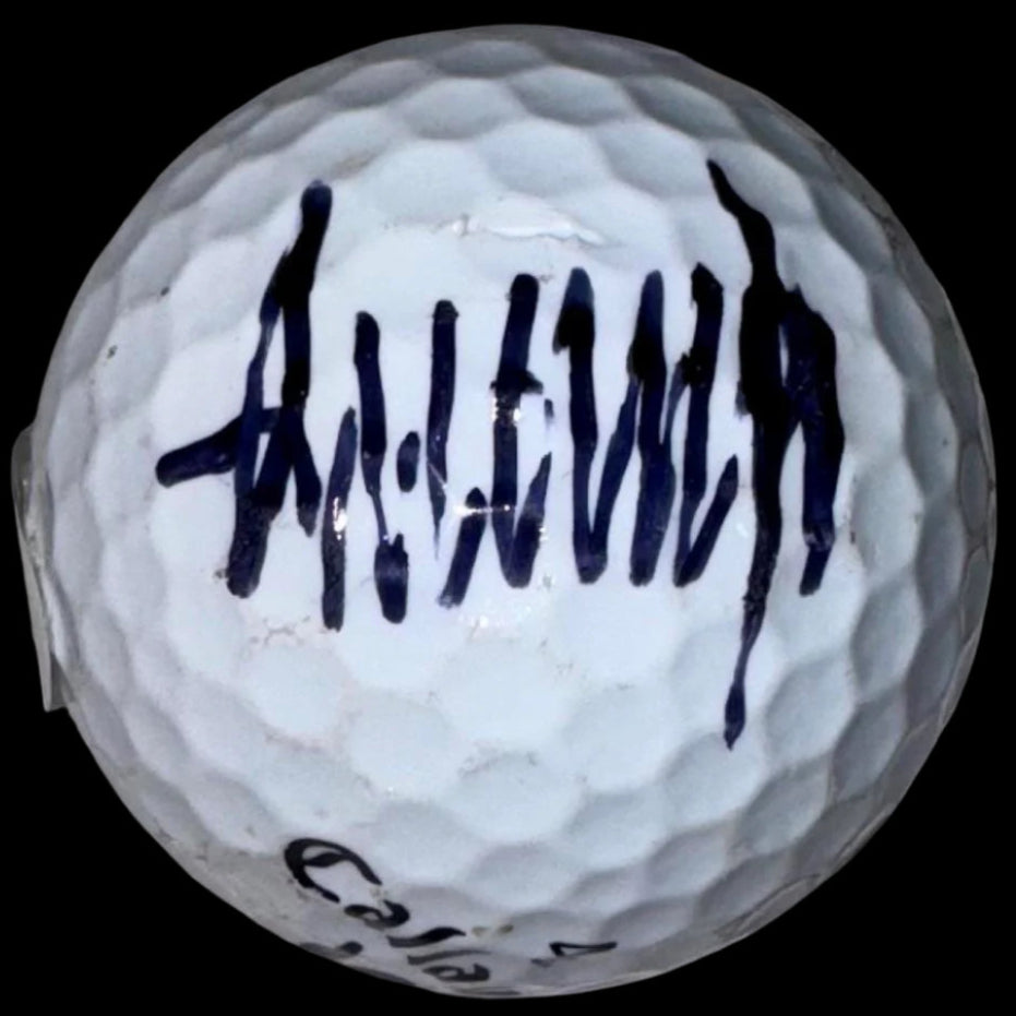 Donald Trump Signed Golf Ball *VERY RARE* - PSA COA #02